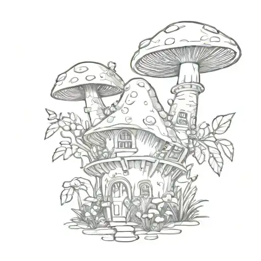 Small Mushroom Fairy House Plants