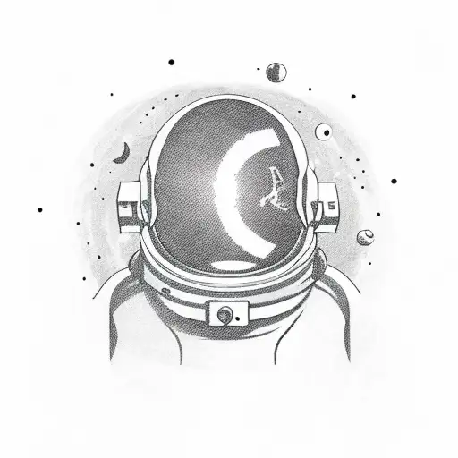 Astronaught During A Spacewalk From The Space Station Close To Death