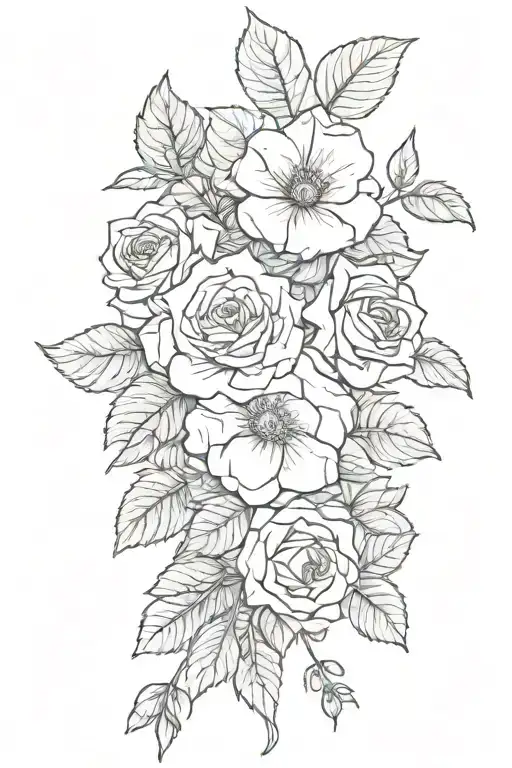 Violets And Rose Flower Bouquet