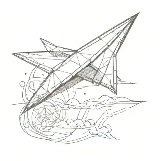 Paper Airplane Flying