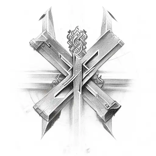 Christian Three Cross Arm Wrap