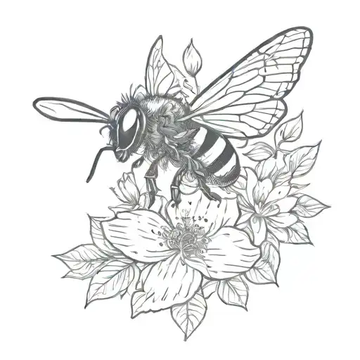 Flowers Bee Butterfly