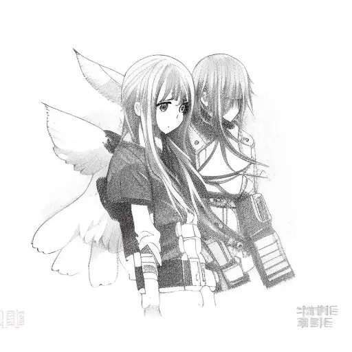 Anime Character With A Hawk Companion