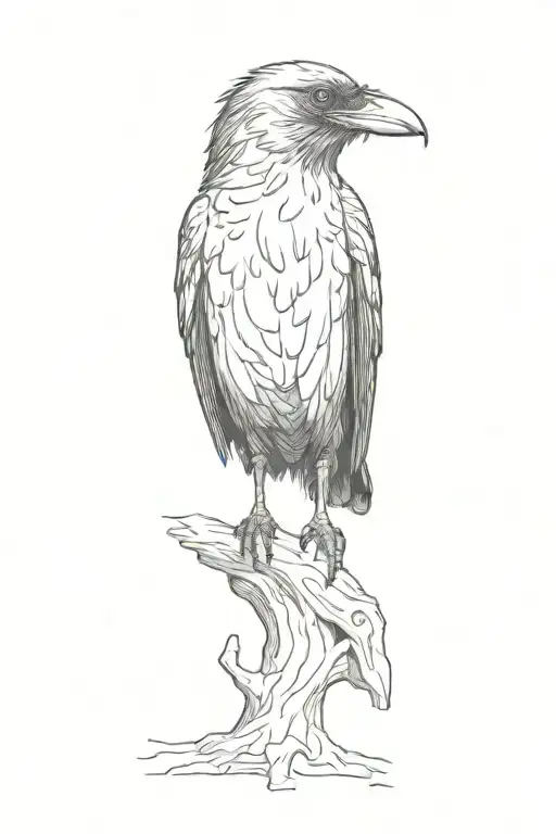 Raven Looking Inquisitive