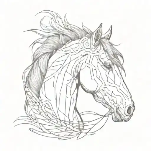 Horse Head Profile Holding