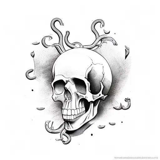 Heart With Skull Inside