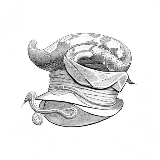 Snake With A Hat