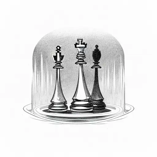 Chess Piece In Mirror