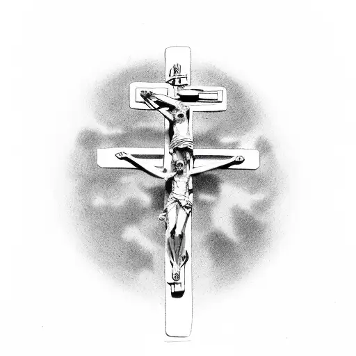 Crucifix In A Circle Romans 12 19