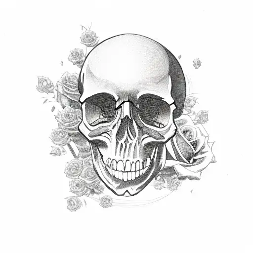 Skull And Roses And Money