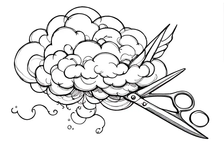 Scissors Cut A Cloud