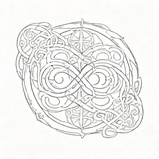 Infinity Symbol With The Names Gustavo And Webber Between The Symbol