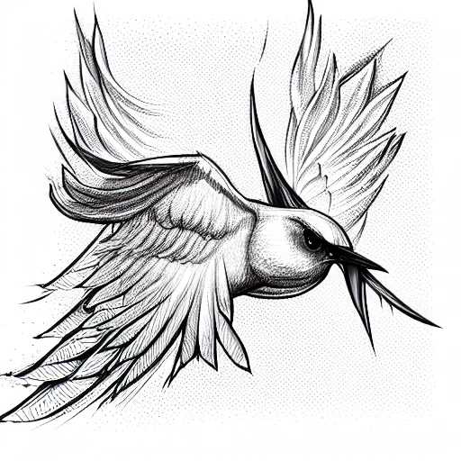 Flying Bird Without Legs