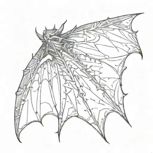 Bat Wing On One Side
