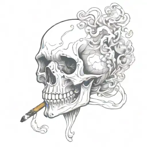 Smoking Skull