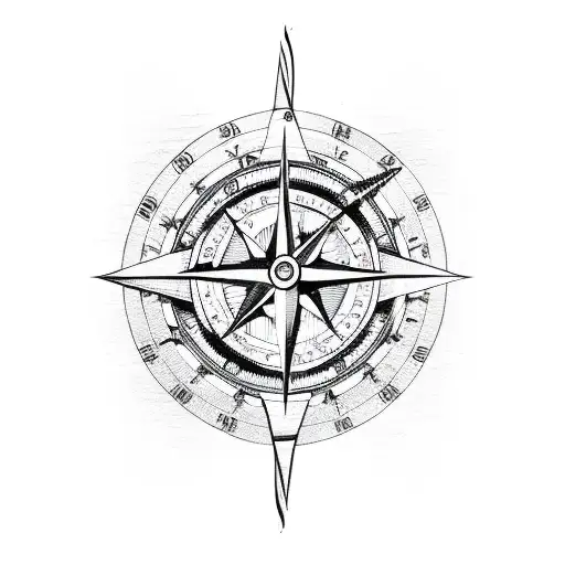 Compass With Boat Anchor