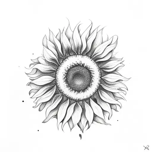 Sunflower With Semicolon