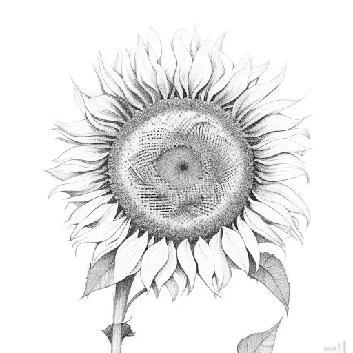 Sunflower With Long Stem