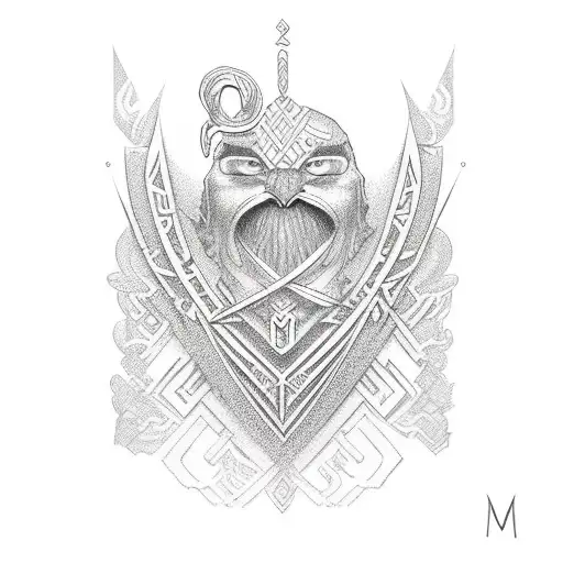 Letter M Polynesian Design For Love One