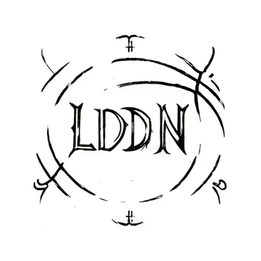 Design A Tattoo Featuring Letters Ldn And The Client's Passion For Football And Basketball