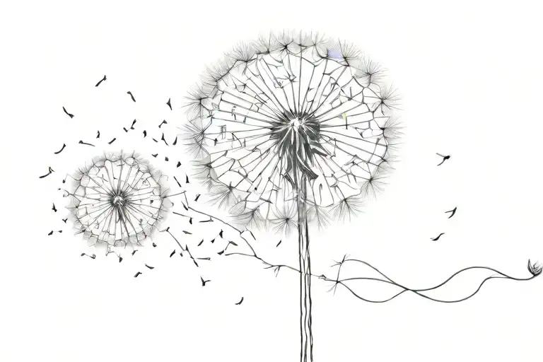 Dandelion Blowing