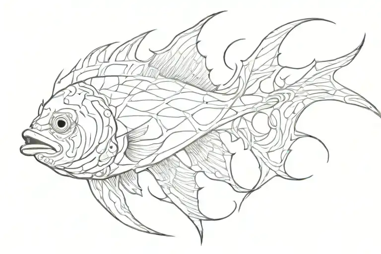 Christian Fish Outline Thorn