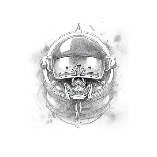 Marine With A Date In The Middle