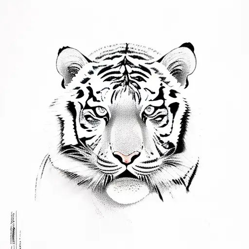 All Body Tiger With The Years 1970 And 1969 On Top