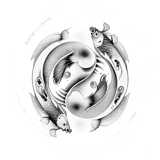 Koi Fish Yin Yang