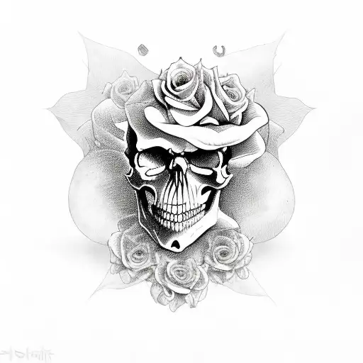 Skull And Roses