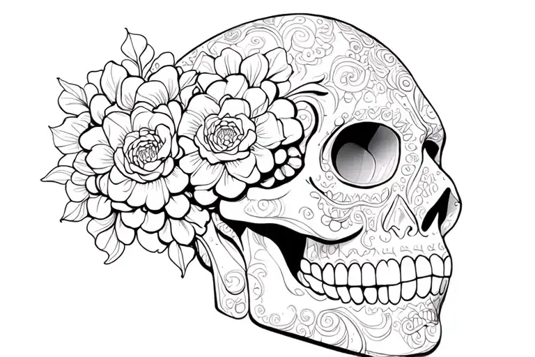 Sugar Skull Wearing