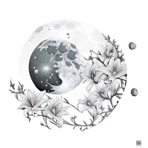 A Realistic Looking Picture Where Is The Moon And Lily