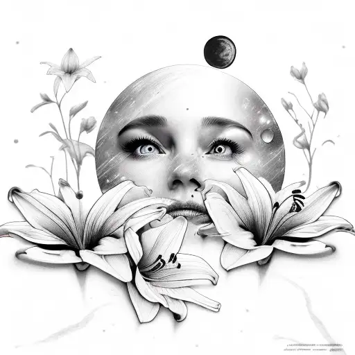 A Realistic Looking Picture Where Is The Moon And Lily