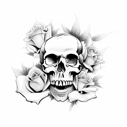 Skull And Roses