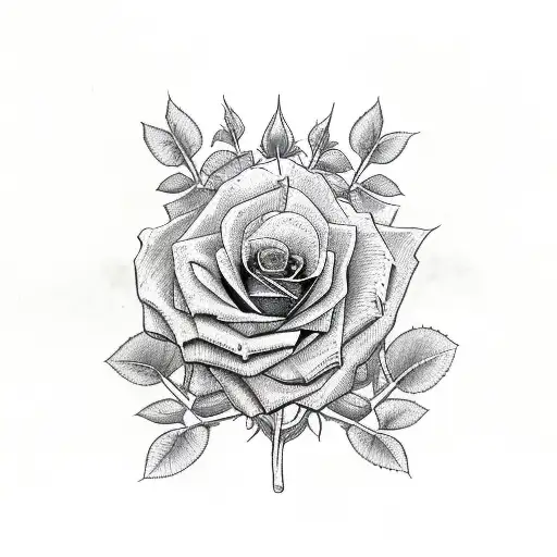 Family Tree As A Rose Bush Sleeve