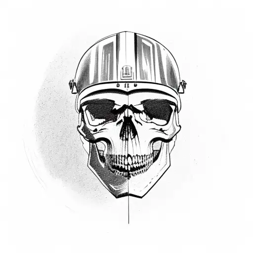Skull With Tactical Helmet And Nvgs