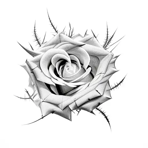 Thorns Dragon Rose