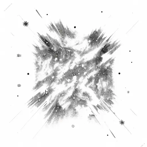 Northern Lights Starry Sky Line