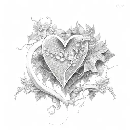 Vine In Shape Of Heart