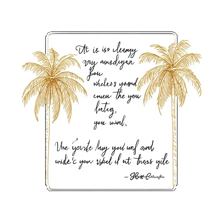 Palm Trees With Bible Verse