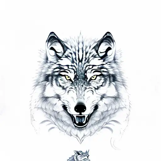 Wolf Tiger And Dragon Lie Together