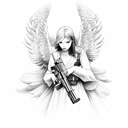 Angel With Ar15