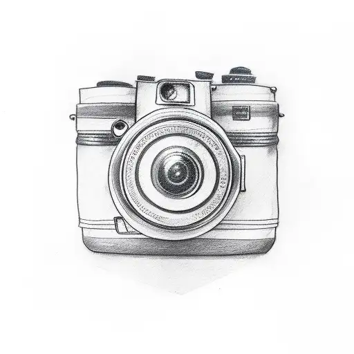 Camera Tattoo For A Wedding Photographer