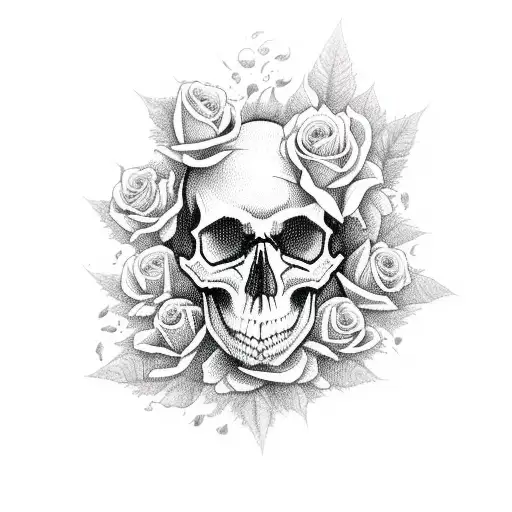 Skull And Roses