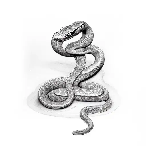 Snake Wraped Around The Arm