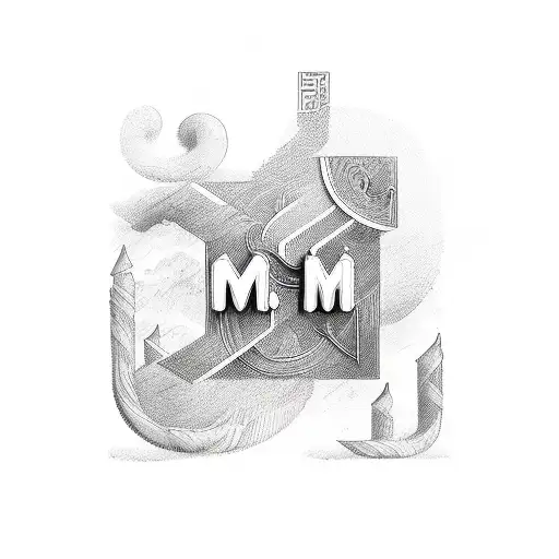 M H Initial With Love