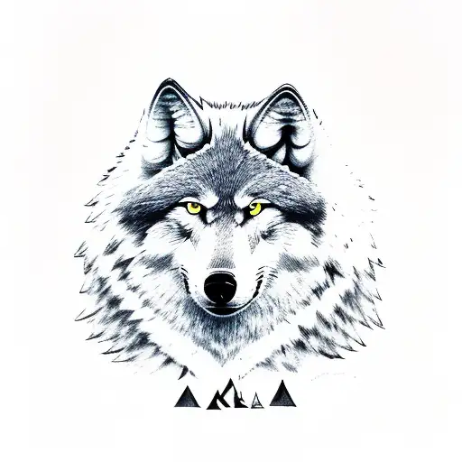 Scout Wolf Head Withe The Name Akela Under It