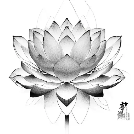 Lotus Flower Masculine Simple