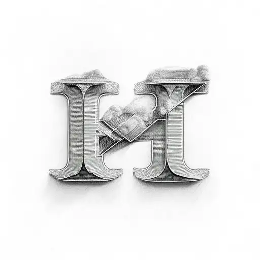 The Letters P A R U L On Top Of Each Other In Different Sizes