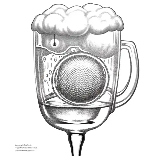 Beer With A Golf Ball